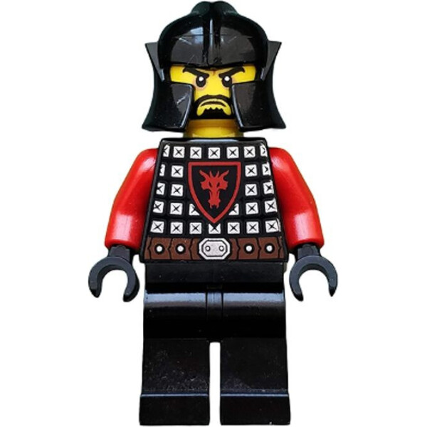 

LEGO Castle Castle - Dragon Knight Scale Mail with Dragon Shield, Cheek Protection Helmet, Black Beard (cas522)