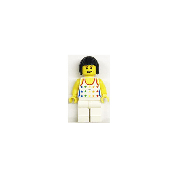 

LEGO City Девочка в белой майке с звездочками (town0268)