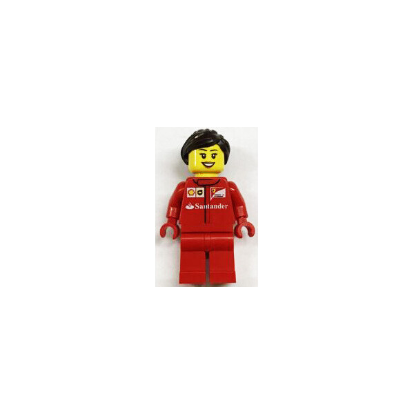 

LEGO City Девушка гонщик в красной форме (town0240)