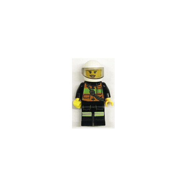 

LEGO City Девушка сотрудник спасательной бригады в спецодежде и белом шлеме (town0281)