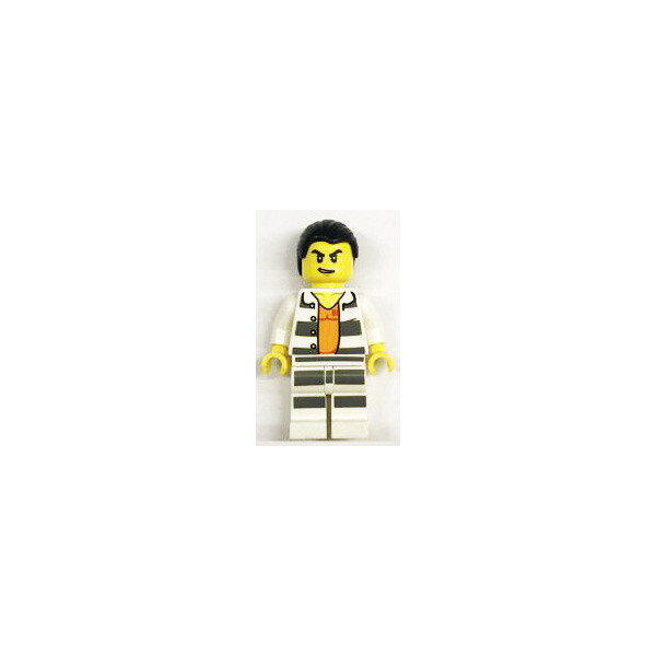

LEGO City Заключенный в бело-серой робе и оранжевой майке (town0274)