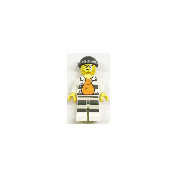 

LEGO City Заключенный в грязной майке и расстегнутой серо-белой робе (town0238)