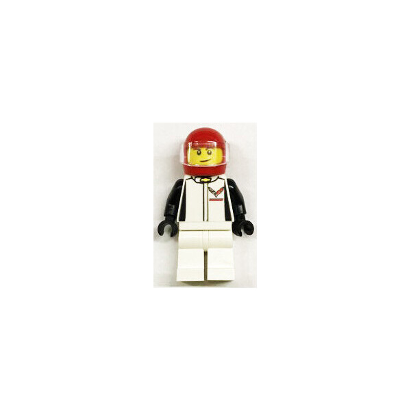 

LEGO City Парень в бело-черной форме команды corvette racing (town0245)