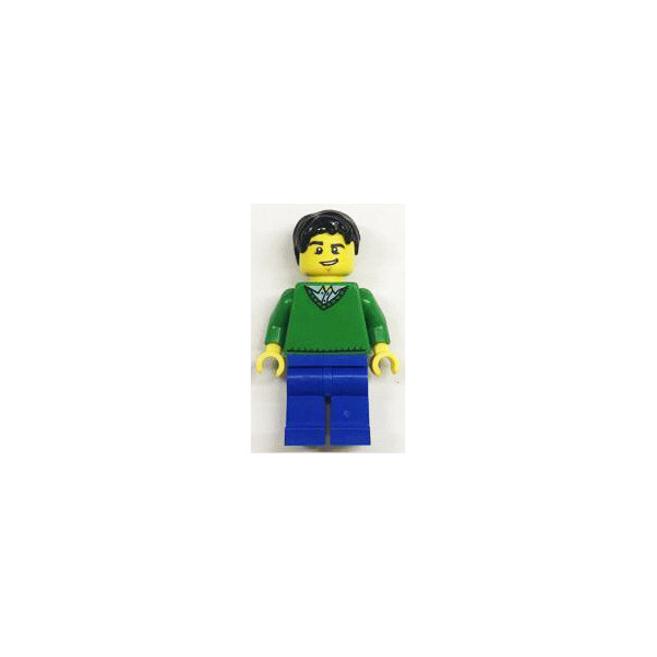 

LEGO City Парень в голубой рубашке, зеленой кофте и синих штанах (town0249)