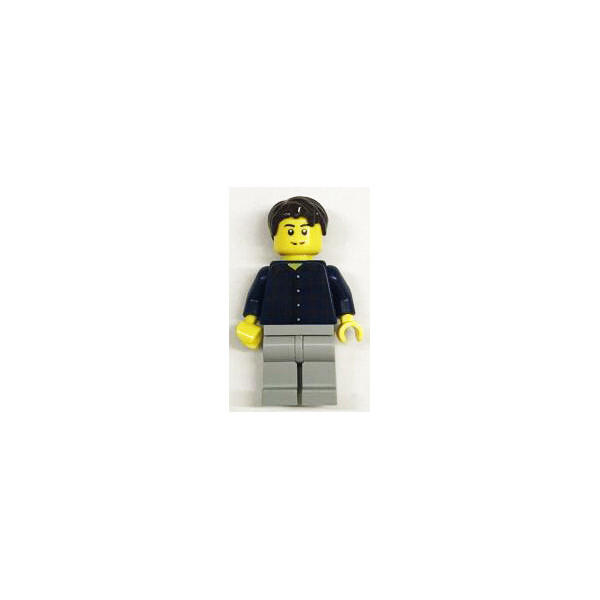 

LEGO City Парень в темно синей рубашке в клеточку и серых штанах (town0273)