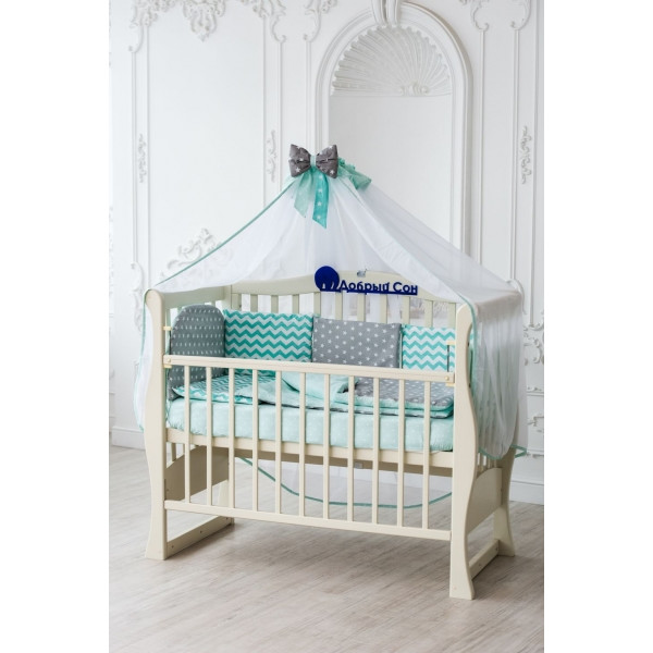 

детский Добрый Сон Baby line Eco 2 (7 элементов) Серо-мятный