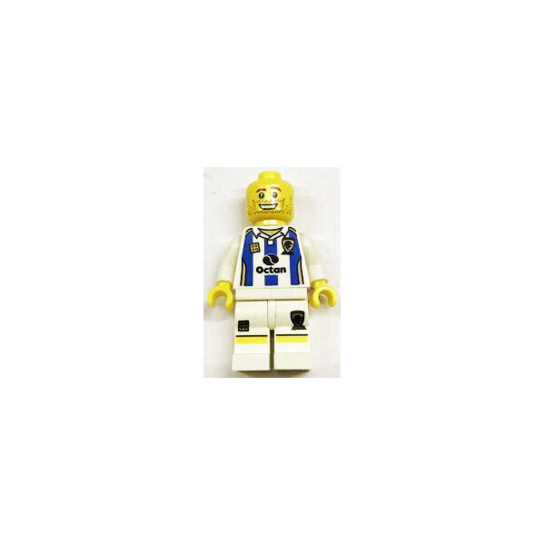 

LEGO City Парень спортсмен в бело-синей форме Octan (town0243)