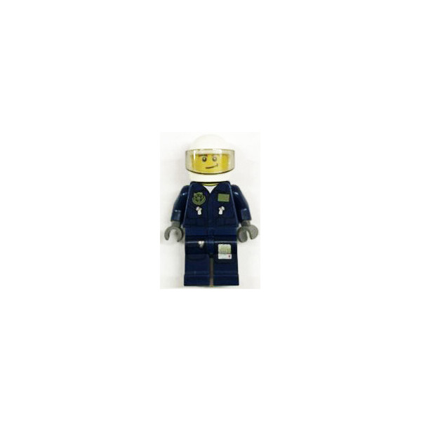 

LEGO City Полицейский в белом шлеме, синей форме со значком на груди (town0233)