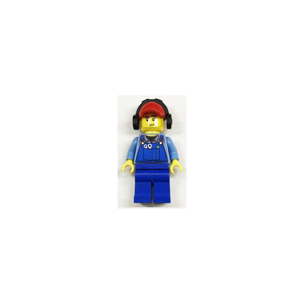 

LEGO City Строитель в синем комбинезоне, кепке и наушниках (town0204)