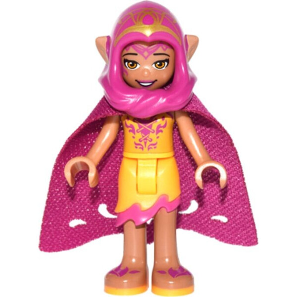 

LEGO Elves Azari Firedancer, Bright Light Orange with Long Cape and Hood (elf022)