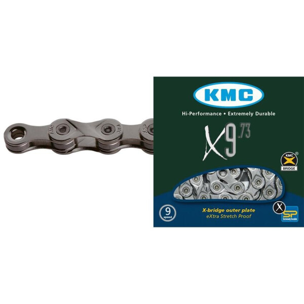 

Цепь KMC X9-73 116 звеньев 1/2 x 11 / 128, серый (C-UN-L-0084)