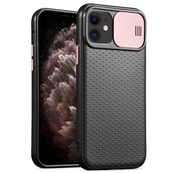 

Чехол Camshield Black TPU со шторкой защищающей камеру для Apple iPhone 11 (6.1") Черный / Rose Gold