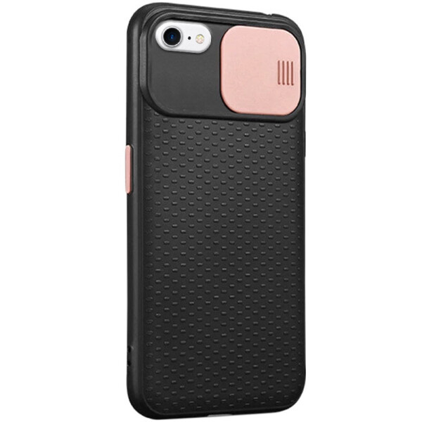 

Чехол Camshield Black TPU со шторкой защищающей камеру для Apple iPhone 7 / 8 (4.7) / SE (2020) Черный / Rose Gold