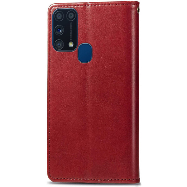

Кожаный чехол книжка GETMAN Gallant (PU) для Samsung Galaxy M31 Красный