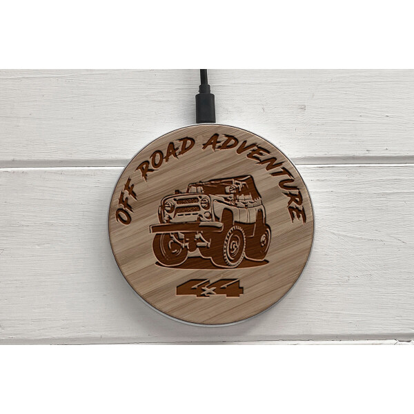 

Быстрая беспроводная деревянная зарядка SkinWood White Fast Charge OffRoad