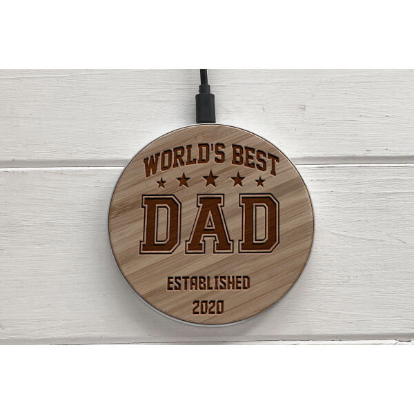 

Быстрая беспроводная деревянная зарядка SkinWood White Fast Charge dad