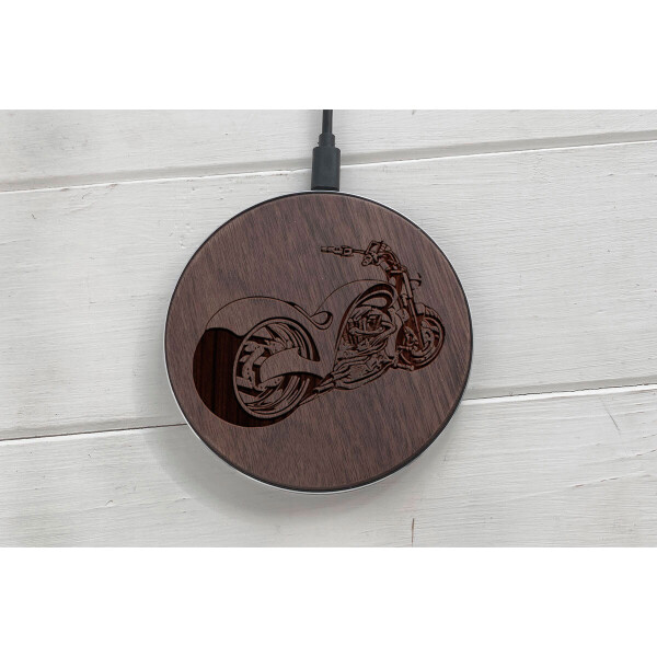 

Быстрая беспроводная деревянная зарядка SkinWood Black Fast Charge chopper