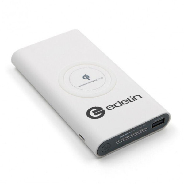 

Power Bank с беспроводной зарядкой Edelin 10000 mAh White