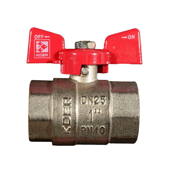 

Кран шаровый Koer KR.217 1"; Red