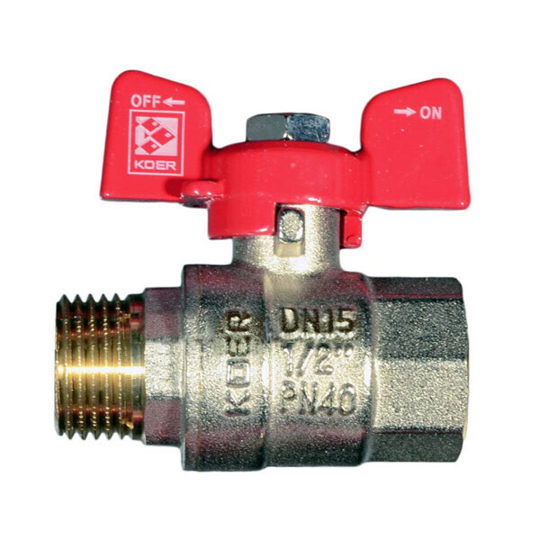 

Кран шаровый Koer KR.218 1/2"; Red