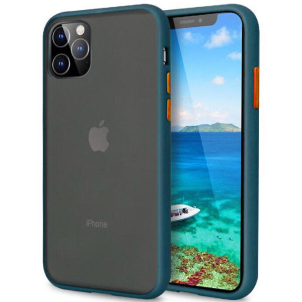 

TPU+PC чехол LikGus Maxshield для Apple iPhone 11 Pro (5.8") Сине-Зеленый / Marine Blue