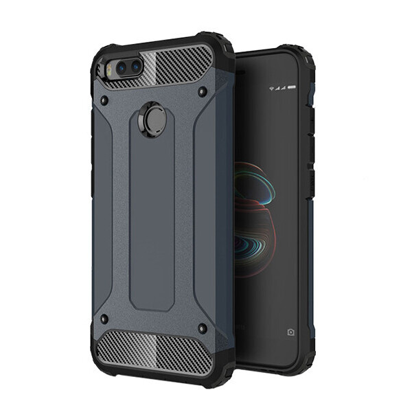 

Бронированный противоударный TPU+PC чехол Immortal для Xiaomi Mi 5X / Mi A1 Серый / Metal slate
