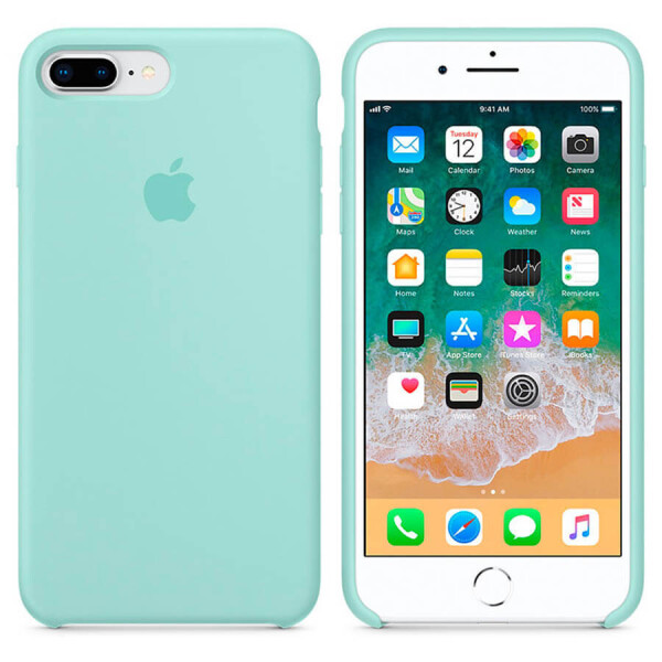 

Чехол Silicone Case (AA) для Apple iPhone 7 plus / 8 plus (5.5") Бирюзовый / Marine Green