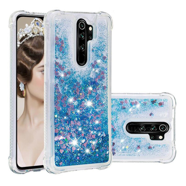 

TPU чехол Liquid hearts для Xiaomi Redmi Note 8 Pro Бирюзовый