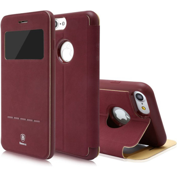 

(книжка) с подставкой Baseus Simple красный для iPhone 8/7
