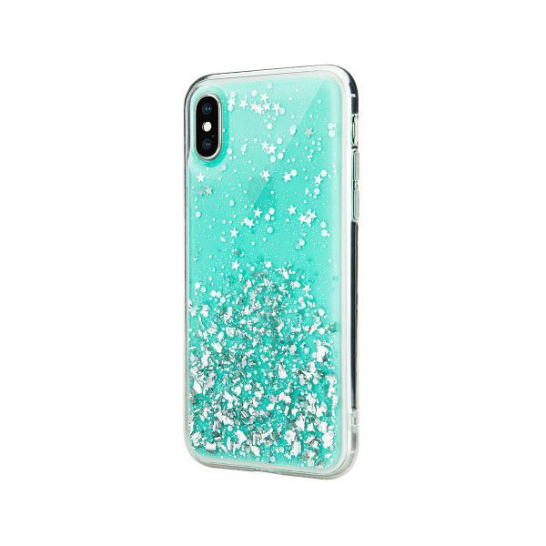 

Блестящий Switcheasy Starfield мятный для iPhone X/XS