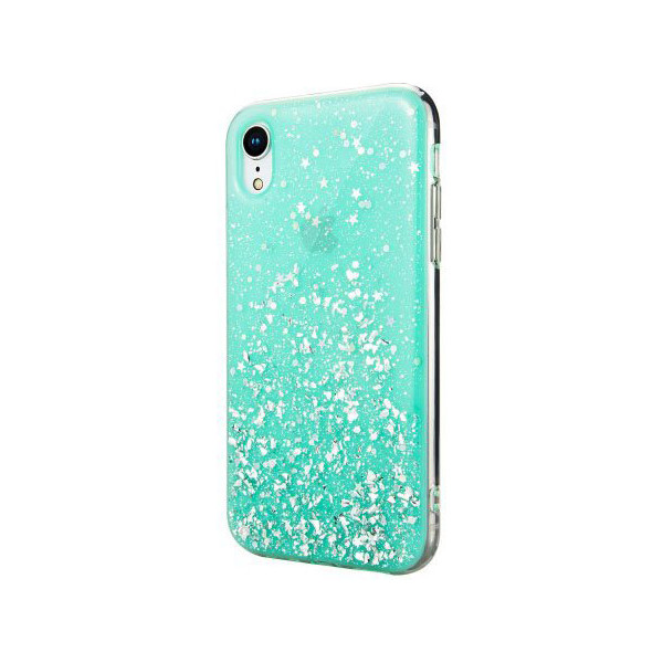 

Блестящий Switcheasy Starfield мятный для iPhone XR