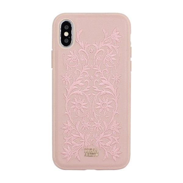 

Кожаный Luna Aristo Bess розовый для iPhone X/XS