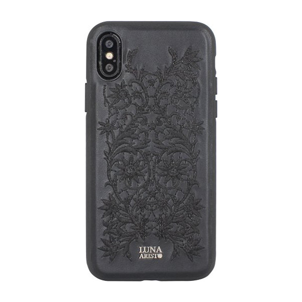 

Кожаный Luna Aristo Bess чёрный для iPhone X/XS