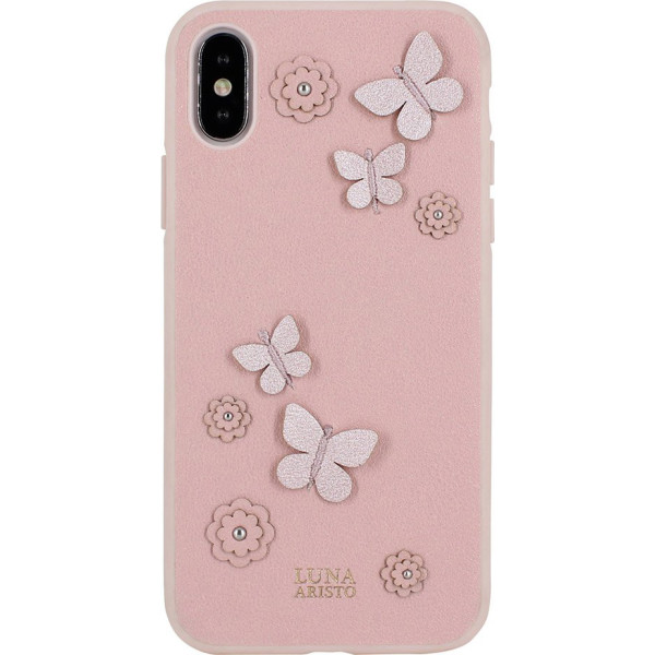 

Кожаный Luna Aristo Dale розовый для iPhone X/XS