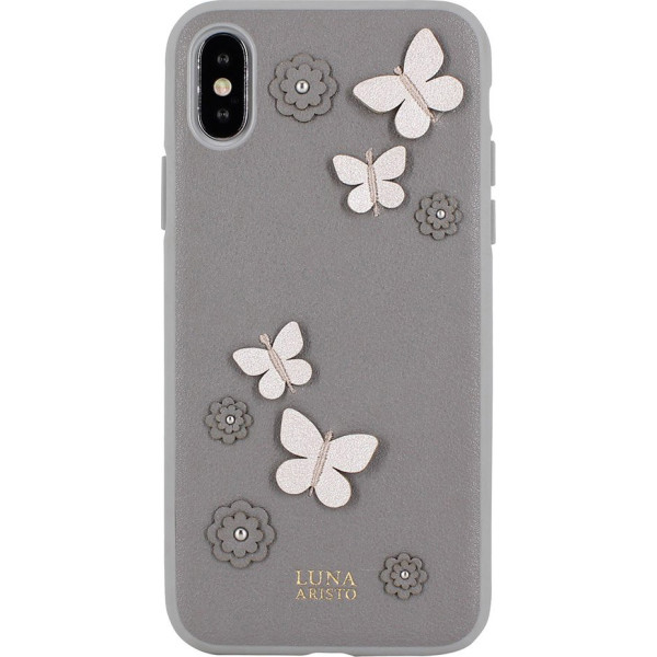 

Кожаный Luna Aristo Dale серый для iPhone X/XS