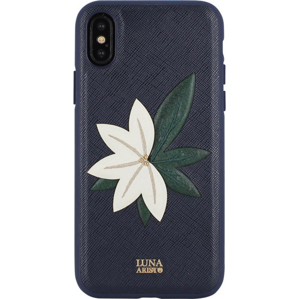 

Кожаный Luna Aristo Phyllis синий для iPhone X/XS