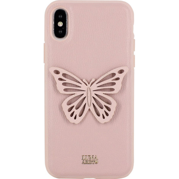 

Кожаный Luna Aristo Sophie розовый для iPhone X/XS