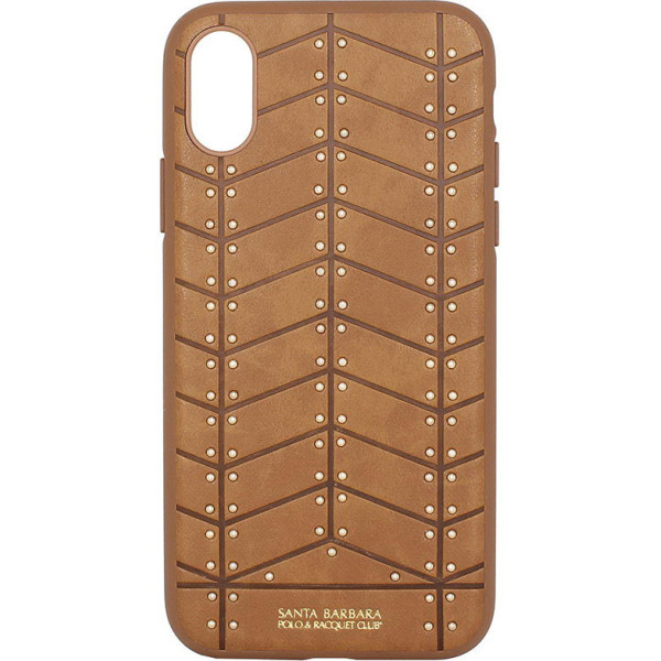 

Кожаный Polo Armor коричневый для iPhone X/XS