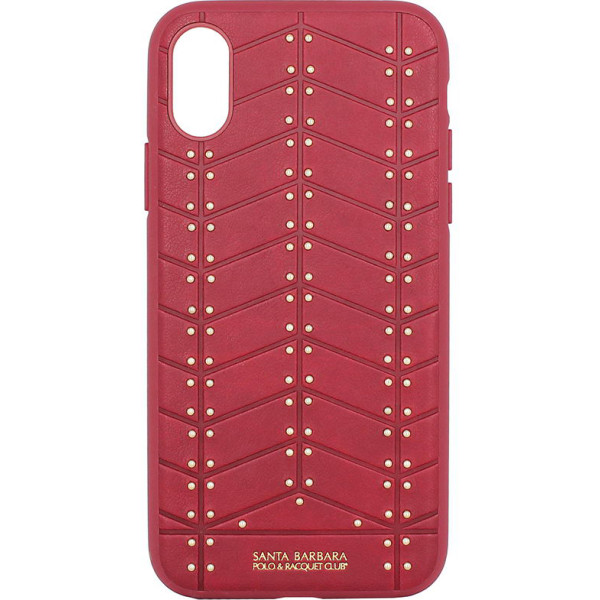 

Кожаный Polo Armor красный для iPhone X/XS