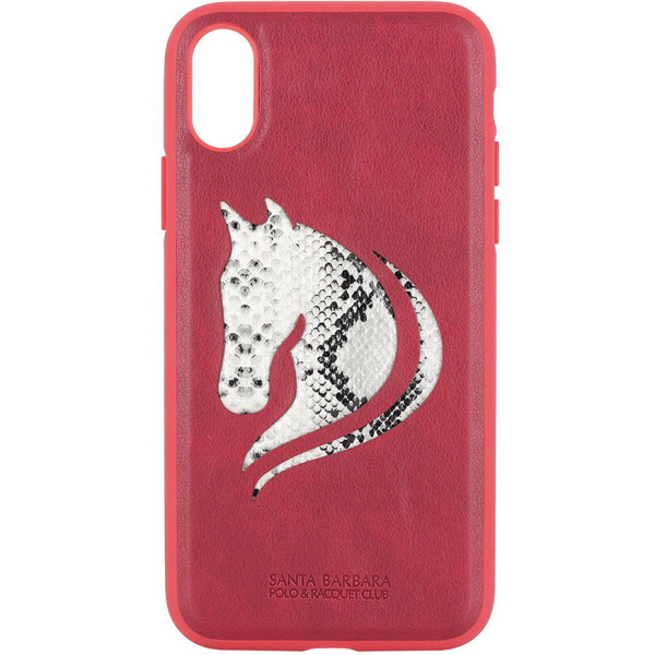

Кожаный Polo Viscount красный для iPhone X/XS