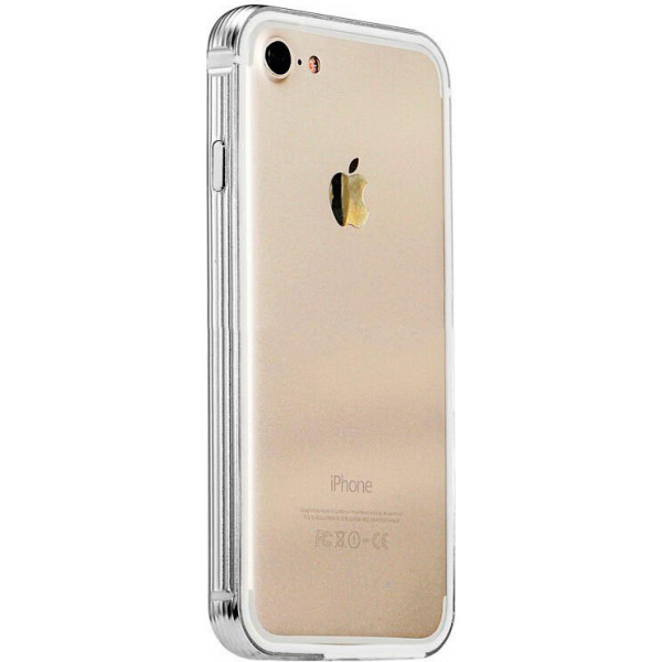 

Металлический бампер Coteetci серебристый для iPhone 7/8