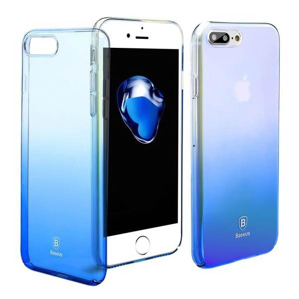 

Полупрозрачный Baseus Glaze синий для iPhone 8 Plus/7 Plus