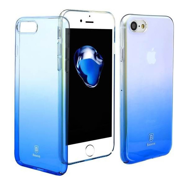 

Полупрозрачный Baseus Glaze синий для iPhone 8/7