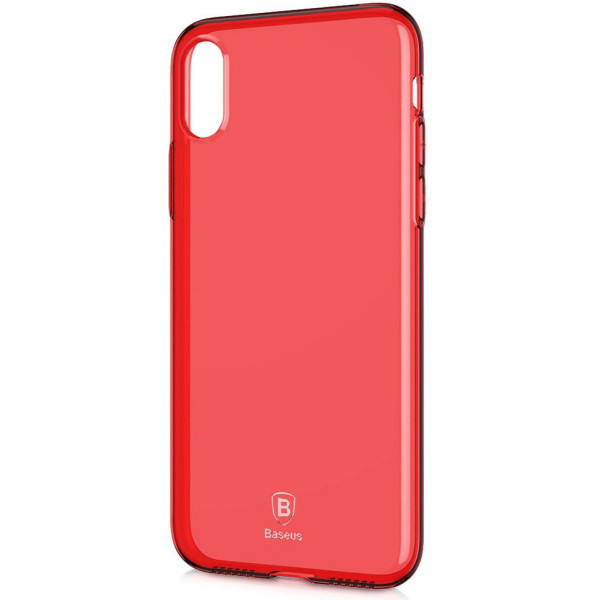 

Полупрозрачный Baseus Simple красный для iPhone X/XS