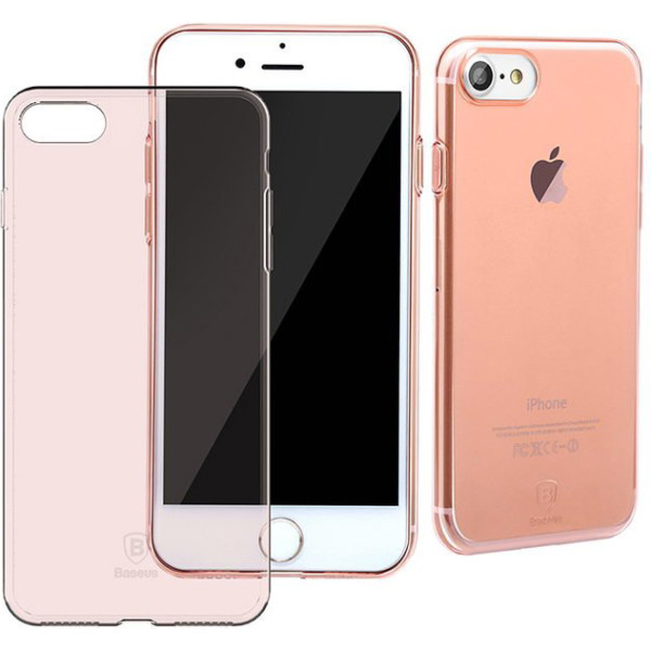 

Полупрозрачный Baseus Simple розовый для iPhone 8/7