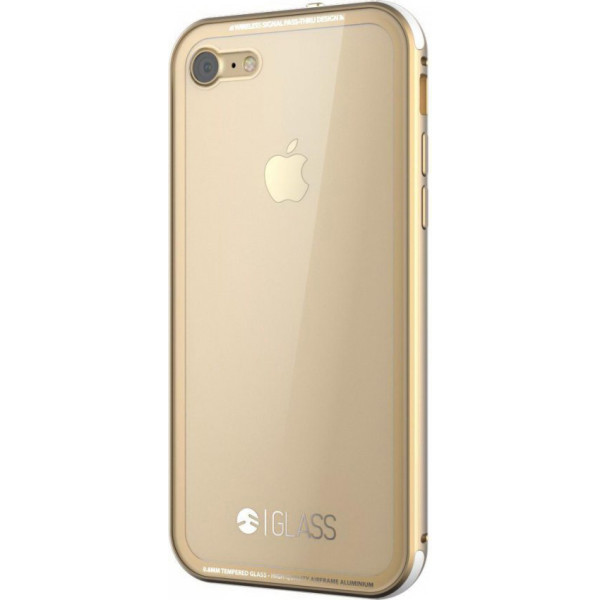 

Стеклянный SwitchEasy Glass прозрачный + золотой для iPhone 8/7
