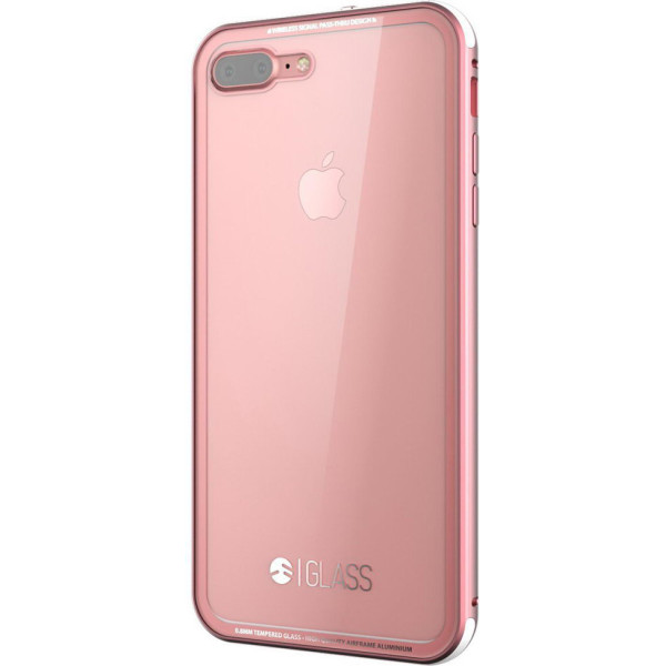 

Стеклянный SwitchEasy Glass прозрачный + розовый для iPhone 8 Plus/7 Plus