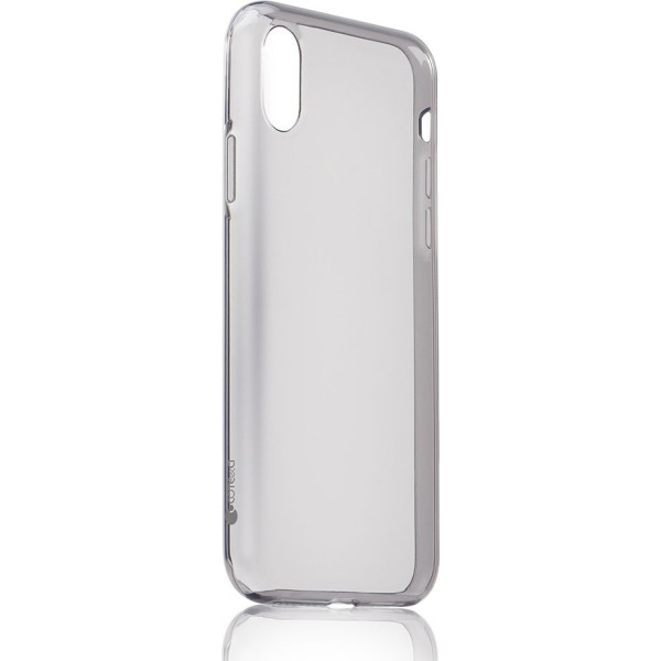 

Ультратонкий (TPU) Coteetci Ultra-thin полупрозрачный черный для iPhone X/XS