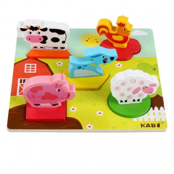 

Деревянная игрушка Рамка-вкладыш MD 1508 (Домашние животные)