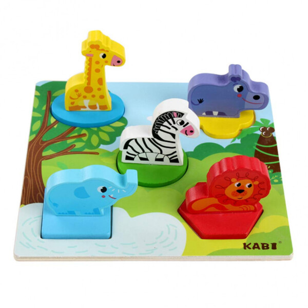 

Деревянная игрушка Рамка-вкладыш MD 1508 (Животные Африки)